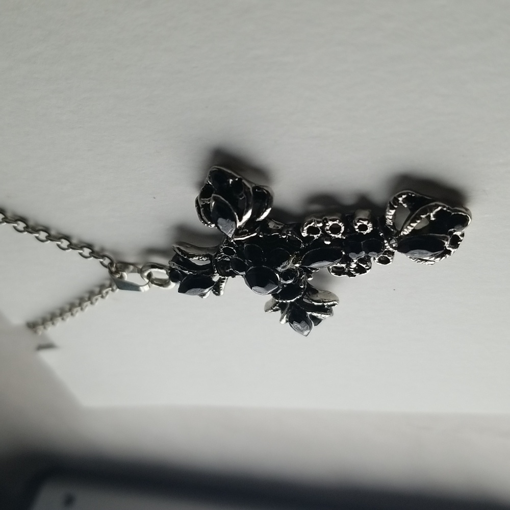 Gothic Rhinestone Cross Pendant - Picture 3 of 6